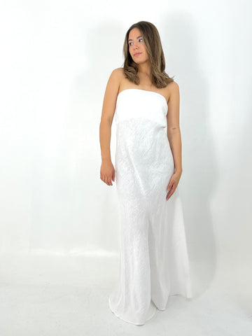 the maxi linen dress